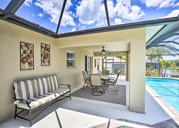 Dock & Canal Access: Cape Coral Family Home